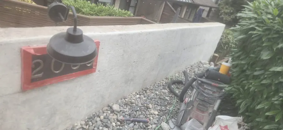 Retaining Wall Refinish — Eden Labours